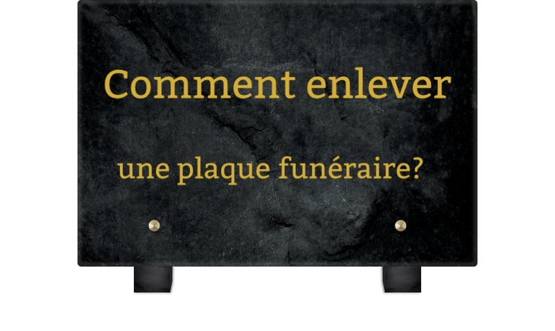 Comment enlever une plaque funéraire sur une tombe ?
