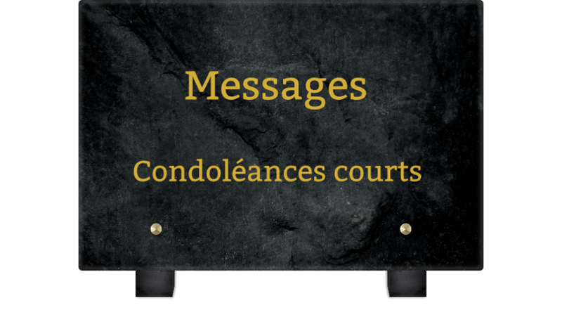Message de condoléances court