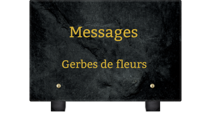 Message pour gerbe de fleurs enterrement