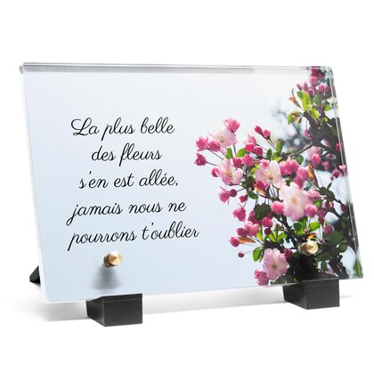 Plaque funéraire arbre-fleurs 10 Plaquedeces.fr