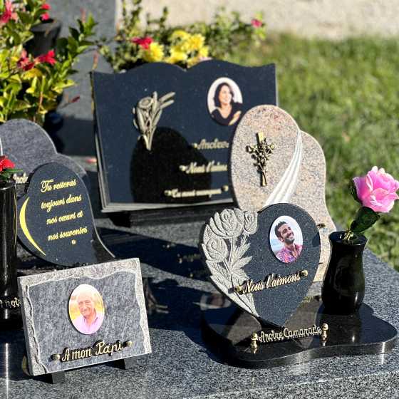 plaque funeraire granit