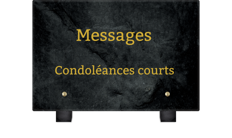 message condoléances amis court