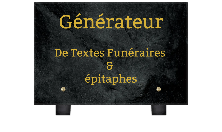 Générateur textes funéraires