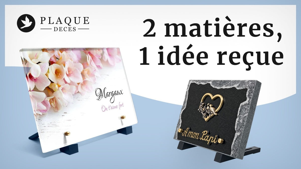 Plaque funéraire : granit, plexiglas ou marbre ? Bien choisir la matière