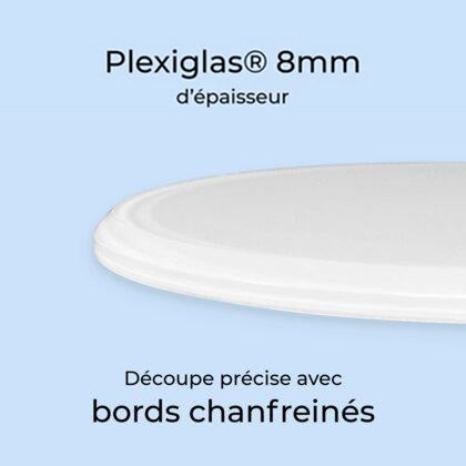 Médaillon Funéraire Demi noir