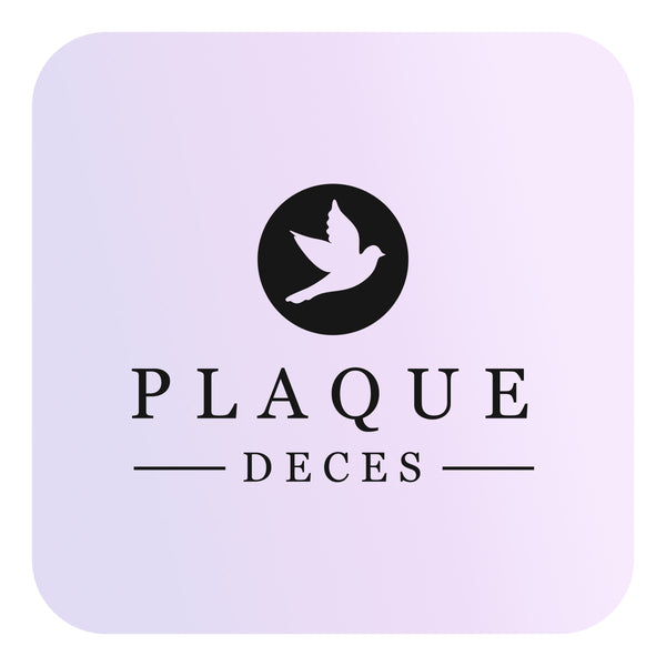 Plaque Funéraire Personnalisée | Livraison 24h & Garantie 20 ans