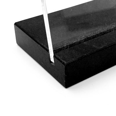 Fixation socle granit noir