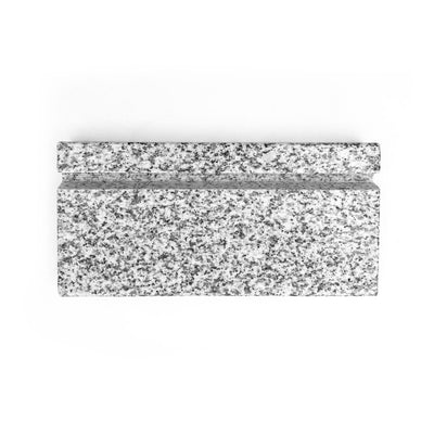 Fixation socle granit gris