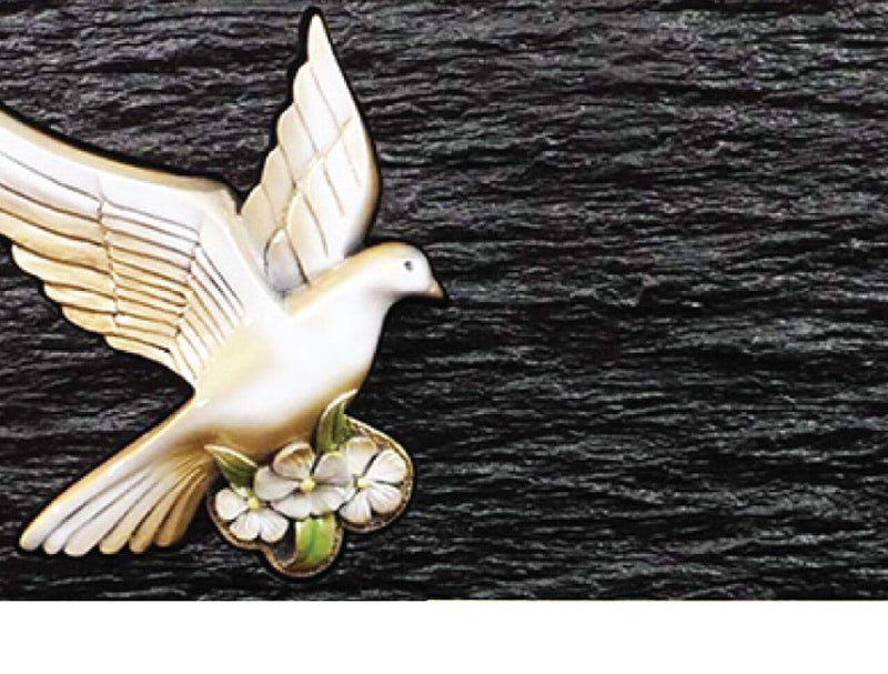 Galets blancs et bronze colombe couleur