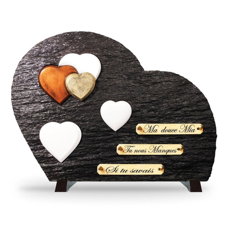 Plaque funéraire theme-coeurs 14 Plaquedeces.fr
