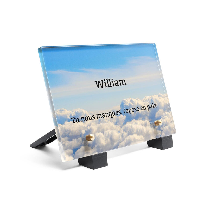 Plaque funéraire au-dessus-des-nuages 26 Plaquedeces.fr