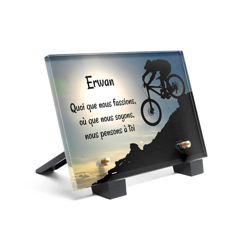 Plaque funéraire vtt-de-descente 6 Plaquedeces.fr