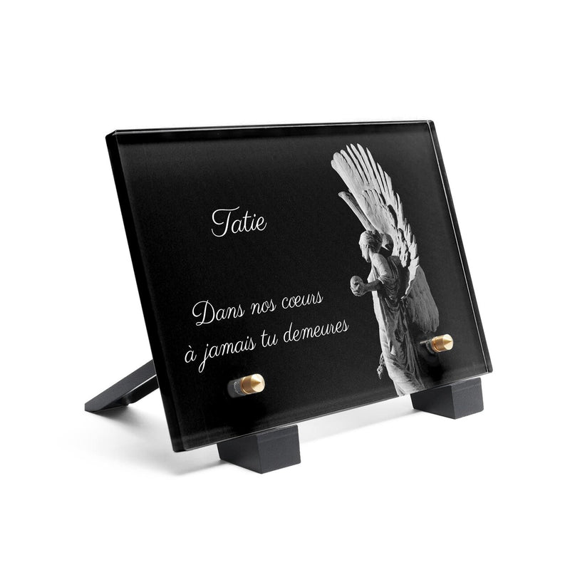 Plaque funéraire ange 25 Plaquedeces.fr