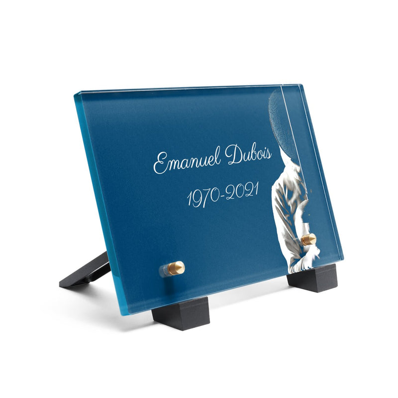 Plaque funéraire escrimeur 6 Plaquedeces.fr