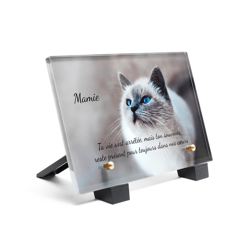 Plaque funéraire chat-majestueux 26 Plaquedeces.fr