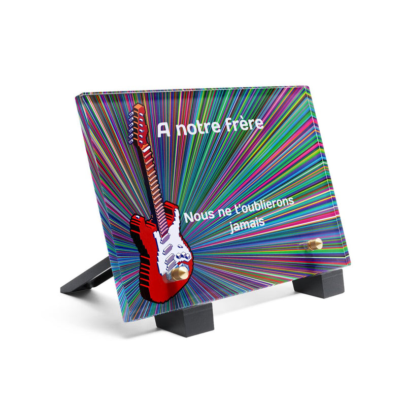 Plaque funéraire guitare-electrique-en-pixel-art 7 Plaquedeces.fr