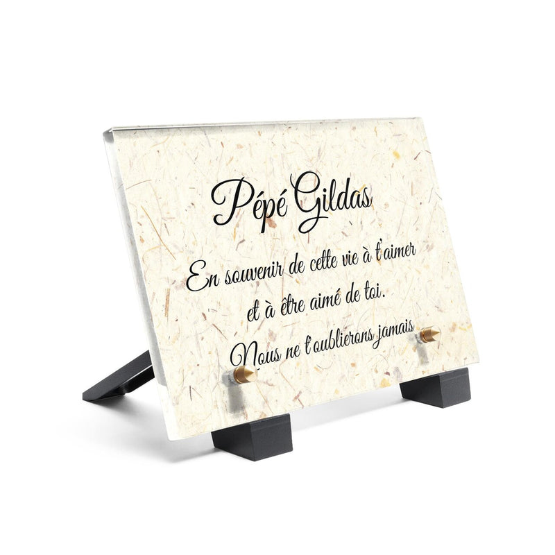 Plaque funéraire papier-recycle 19 Plaquedeces.fr