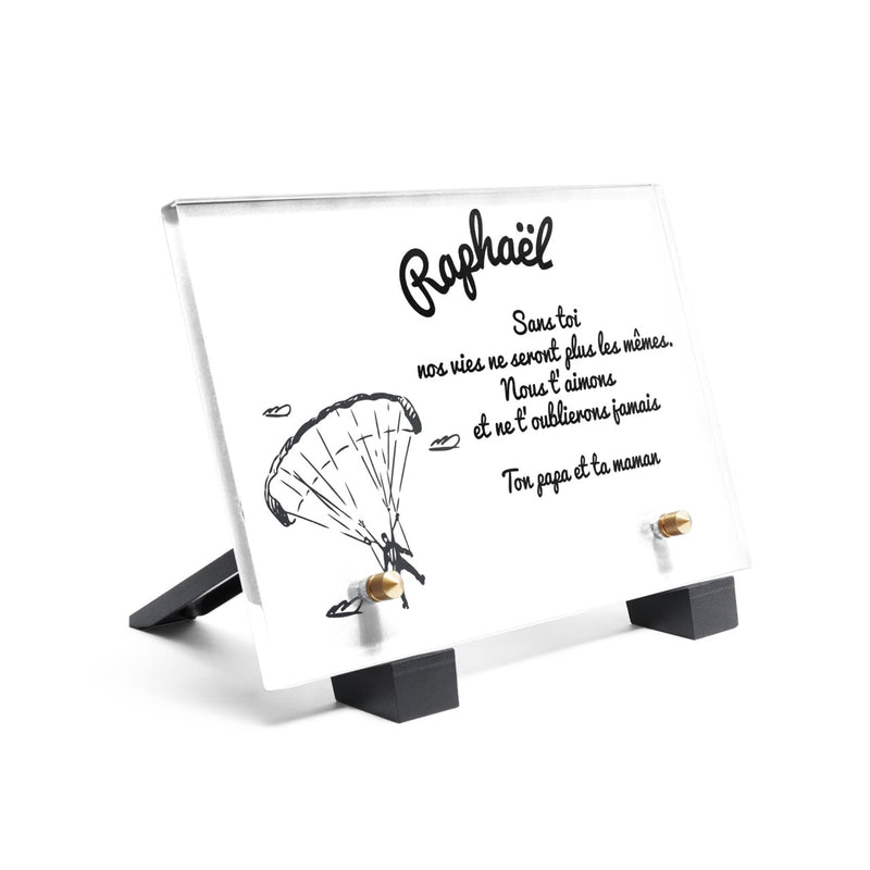 Plaque funéraire parachutiste 17 Plaquedeces.fr