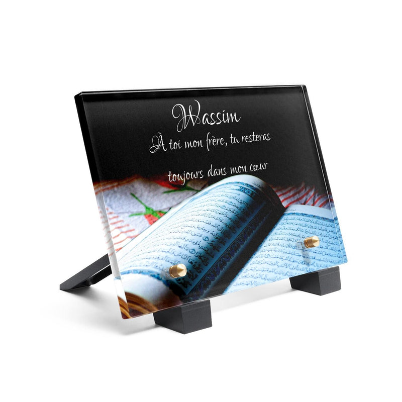 Plaque funéraire musulman-livre 27 Plaquedeces.fr