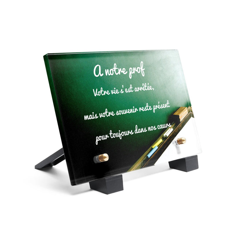 Plaque funéraire tableau-scolaire-vert 10 Plaquedeces.fr