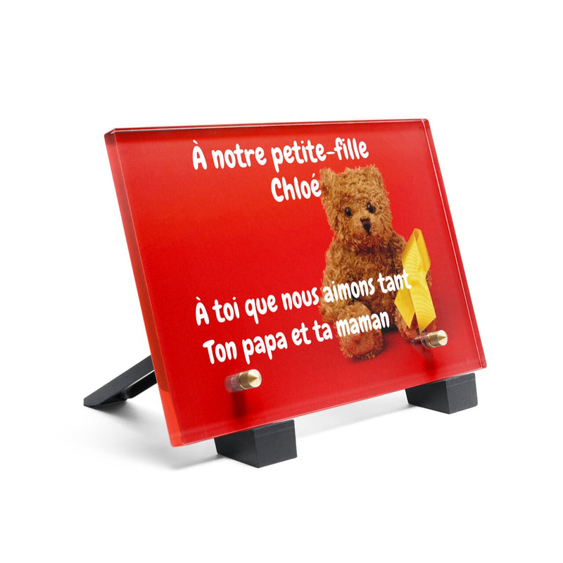 Plaque funéraire plaque-funeraire-ourson 26 Plaquedeces.fr