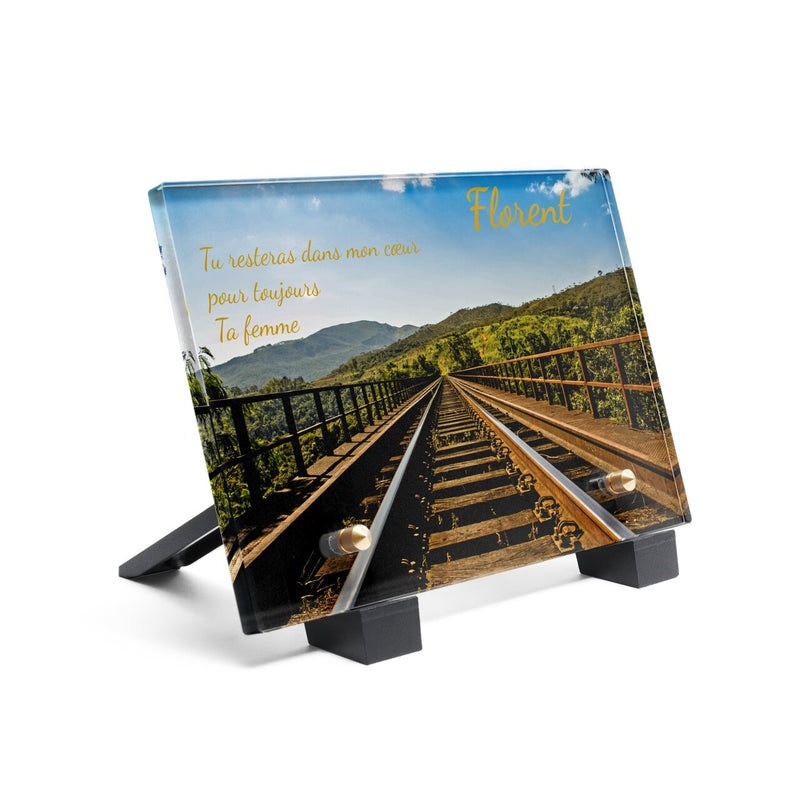 Plaque funéraire rail-de-train-avec-une-belle-vue 19 Plaquedeces.fr