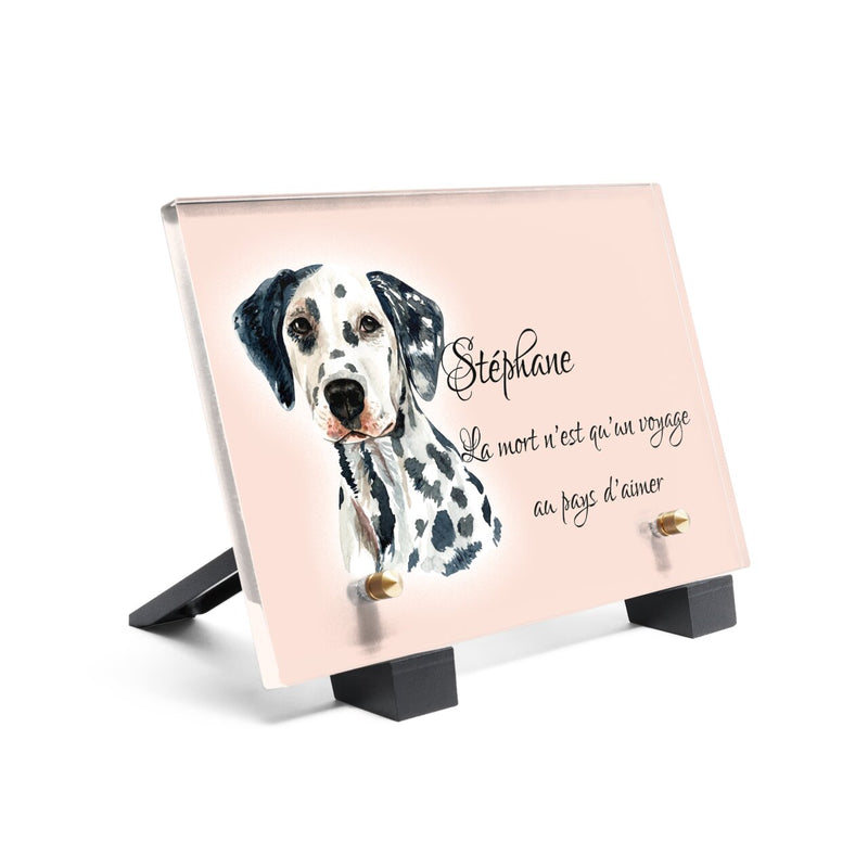 Plaque funéraire plaque-funeraire-dalmatien 4 Plaquedeces.fr