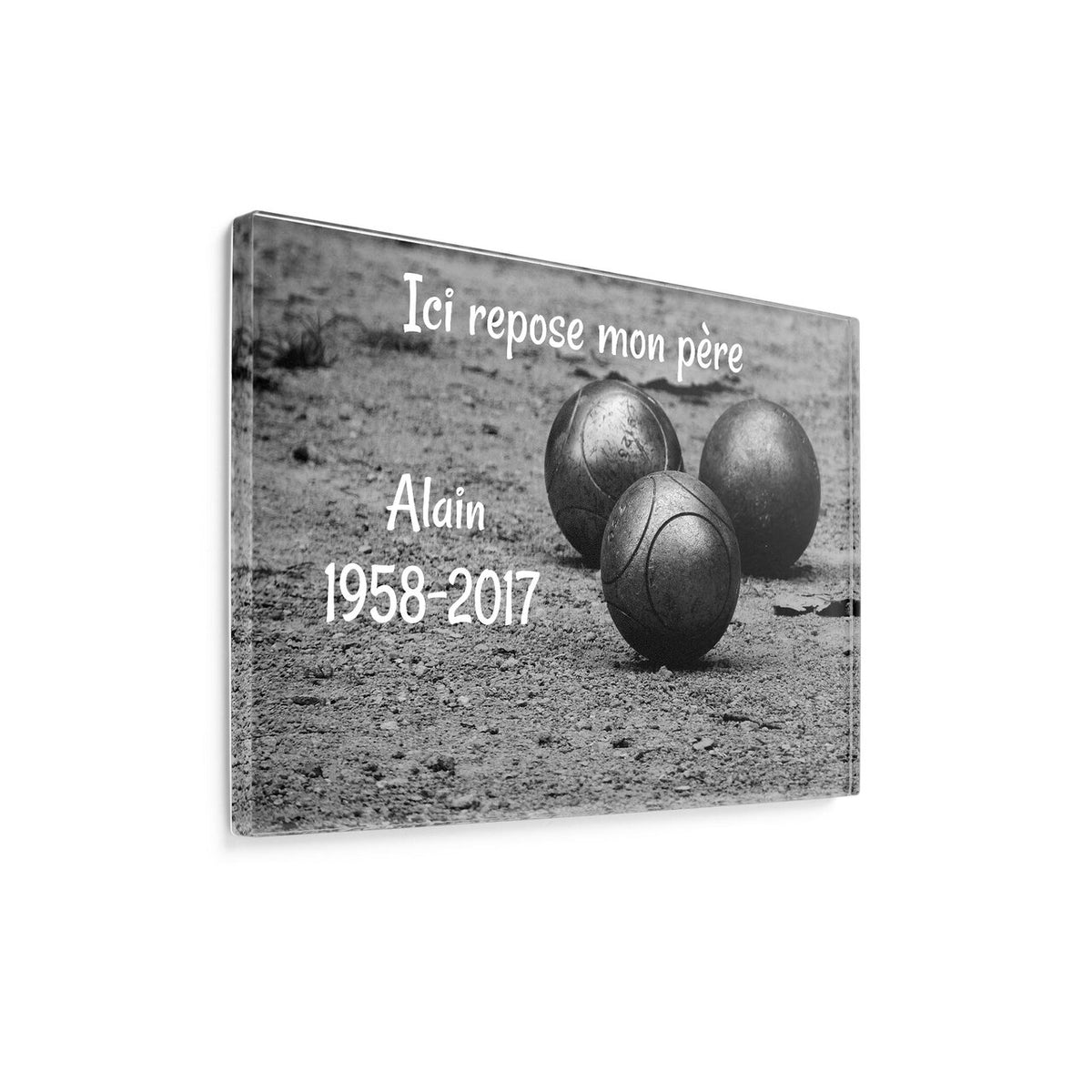 Plaque Murale Métal Boules De Pétanque, Décoration 30 X 20 Cm, Neuve