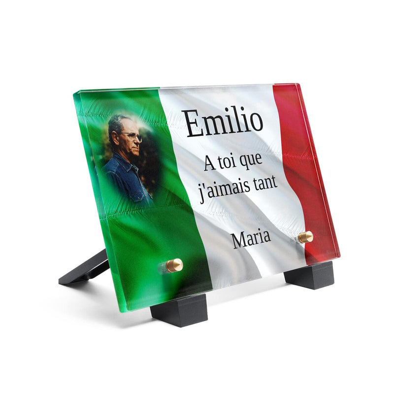 Plaque funéraire drapeau-italie 6 Plaquedeces.fr