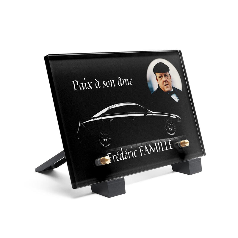 Plaque funéraire voiture-noire 4 Plaquedeces.fr