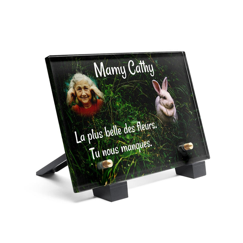 Plaque funéraire plaque-funeraire-lapin 13 Plaquedeces.fr