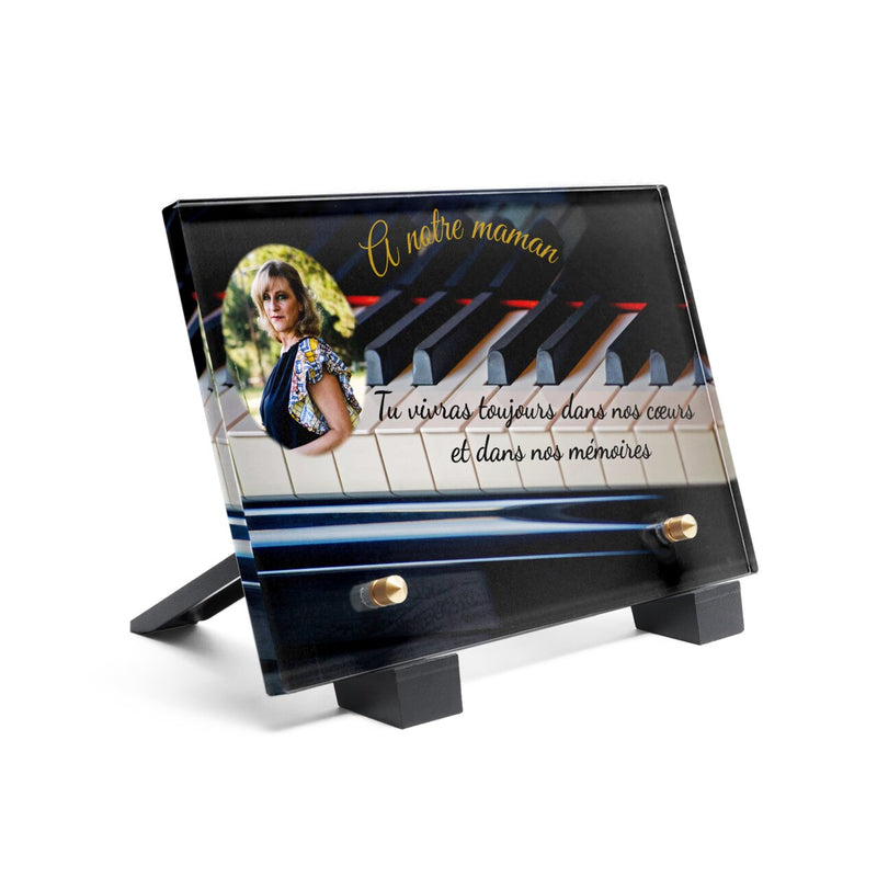 Plaque funéraire clavier-de-piano 28 Plaquedeces.fr