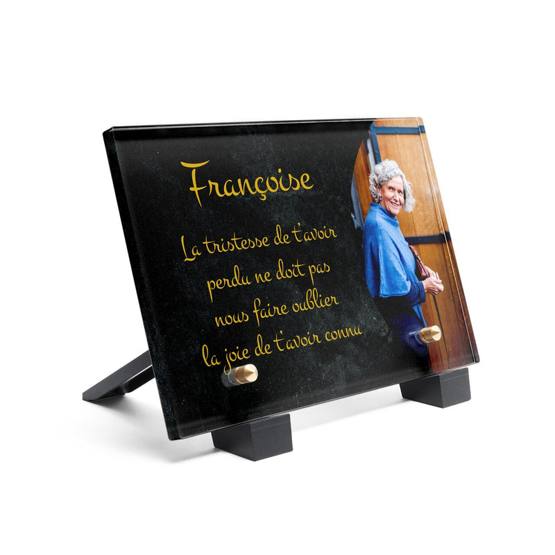 Plaque funéraire rocher-noir 17 Plaquedeces.fr