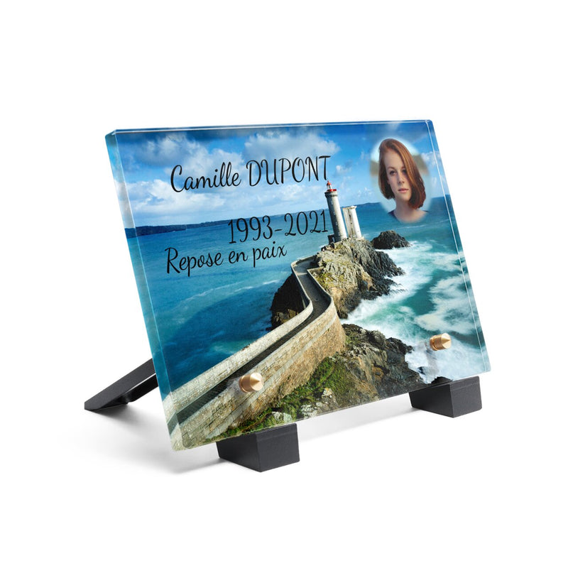 Plaque funéraire plaque-funeraire-phare 22 Plaquedeces.fr