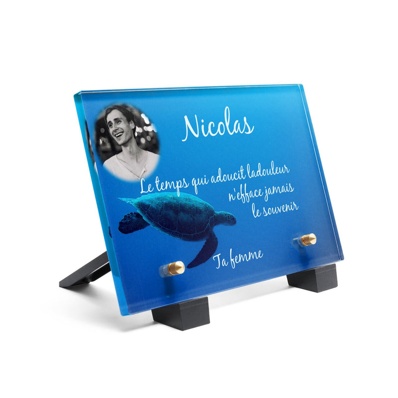 Plaque funéraire plaque-funeraire-tortue-de-mer 25 Plaquedeces.fr