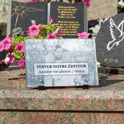 Plaque funéraire 100-personnalisee-forme-speciale 28 Plaquedeces.fr
