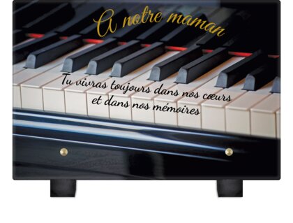 Plaque funéraire clavier-de-piano 30 Plaquedeces.fr
