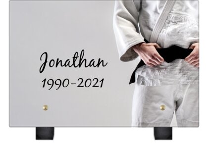Plaque funéraire judoka 18 Plaquedeces.fr
