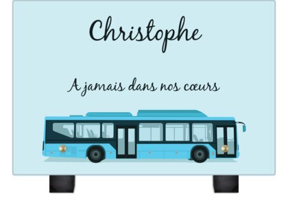 Plaque funéraire bus-de-ville 24 Plaquedeces.fr
