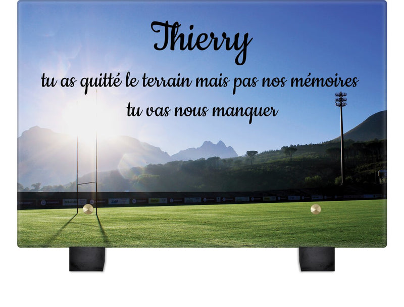 Plaque funéraire terrain-de-rugby 17 Plaquedeces.fr
