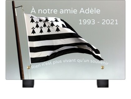 Plaque funéraire drapeau-breton 15 Plaquedeces.fr
