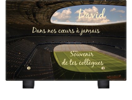 Plaque funéraire stade-de-football 24 Plaquedeces.fr
