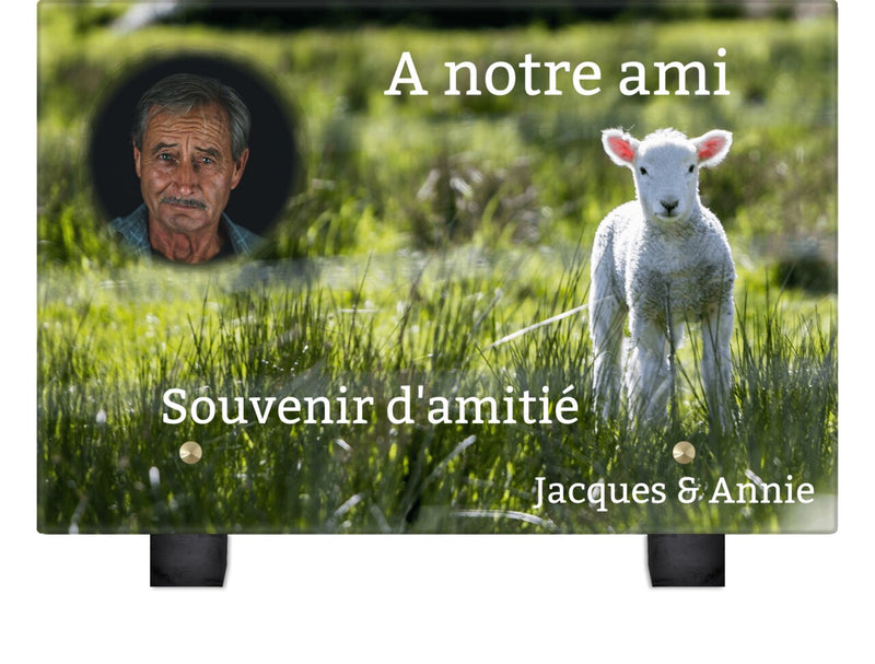 Plaque funéraire agneau 4 Plaquedeces.fr

