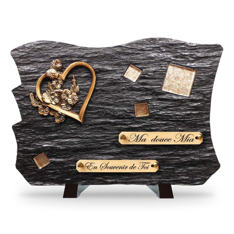 Plaque funéraire mosaique-verre-or 7 Plaquedeces.fr
