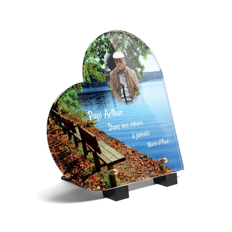 Plaque funéraire bancs-au-bord-de-lac 25 Plaquedeces.fr
