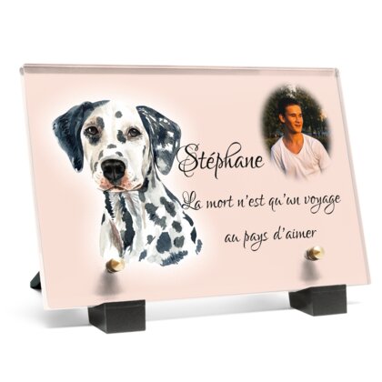 Plaque funéraire plaque-funeraire-dalmatien 17 Plaquedeces.fr
