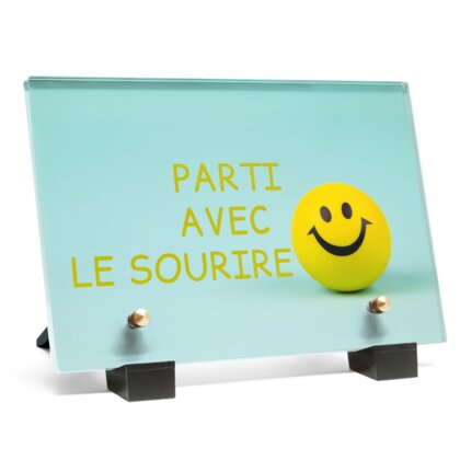 Plaque funéraire smiley-drole 28 Plaquedeces.fr
