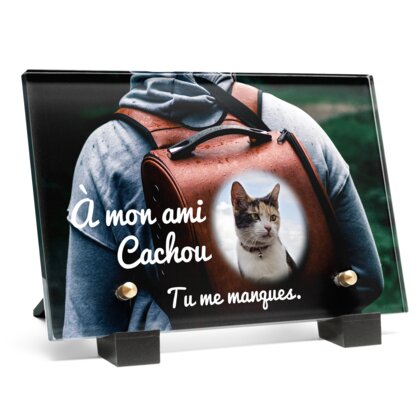 Plaque funéraire sac-a-dos-pour-chat 24 Plaquedeces.fr
