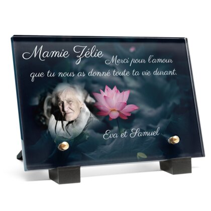 Plaque funéraire lotus-symbole-bouddhiste 6 Plaquedeces.fr
