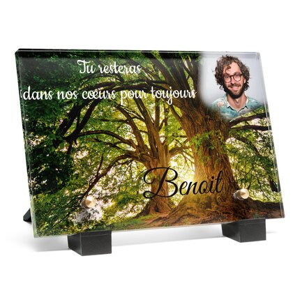 Plaque funéraire grand-arbres 18 Plaquedeces.fr
